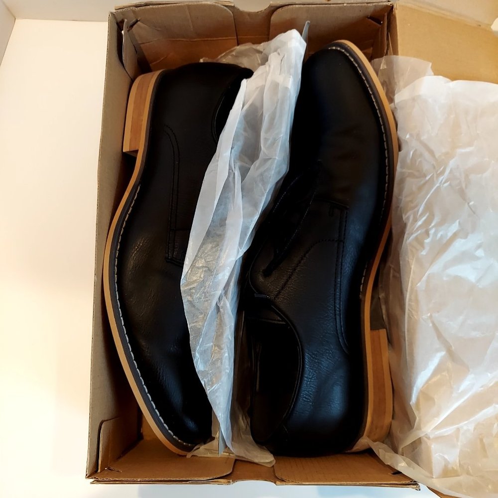 JF J. Ferrar Swartz men's Black Oxford Dress Shoes Size 13 - Picture 13 of 14